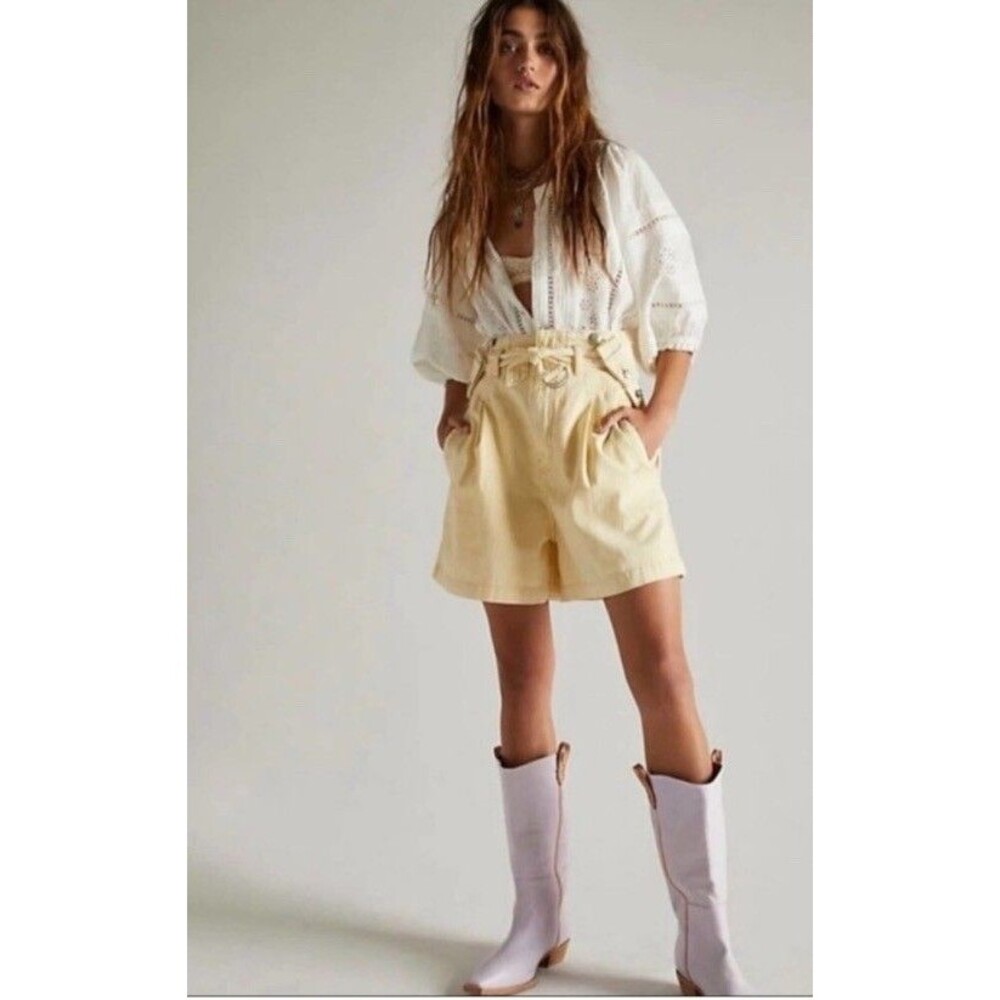 Free People Bittersweet Shortalls In Sunlit NWOT